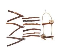 Yardwe Support De Perchoir en Bois pour Oiseaux 10 Pièces pour Nid De Perroquet pour Une en Toute Sécurité
