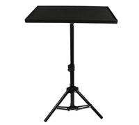Yardwe Support de Projecteur Noir en Métal et Abs Plateau Stable de 55cm pour Ordinateur Portable et Tablette, pour Scène et Utilisation Extérieure