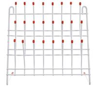 Yardwe Support de séchage pour tubes à essai métal 24 emplacements rack polyvalent pour laboratoire équipement d'organisation de verrerie