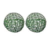 Yardwe Support Décorer Vert Boule ou 2 Plastique Pièces Topiaire en Surface Lisse et Installation Simple Votre Jardin ou Terrasse