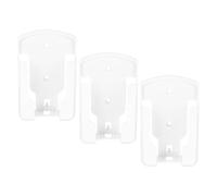 Yardwe Support Mural en Plastique Blanc Adhésif pour Télécommande 3pcs Organisateur Multifonctionnel Gain de Place Facile à Installer pour Maison et Bureau