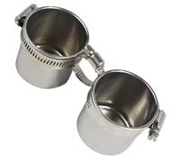 Yardwe Support pour Alimentation Perche Le Acier Inoxydable Argenté pour Oiseau en à Boîte à Nourriture Pratique Qui Prévient Gaspillage des Perroquet Perroquets