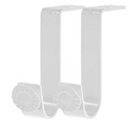 Yardwe Supports pour Tringles à Rideaux Faciles à Fixer et Résistants Blanc Lot de 2 Compatibles Tubes de 22mm, pour Salon ou Bureau