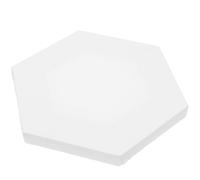Yardwe Tableau de Peinture Créative Cadre à Dessin Irrégulier en Coton et Fibre Hexagonal 2pcs Toile à Peindre Stable et Permanente pour Étudiants et Artistes en DIY