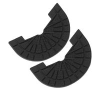 Yardwe Talonnette de réparation de botte en caoutchouc, 1 paire, semelles antidérapantes pour chaussures de basketball, coussinets de talon pour prolonger la durée de vie, noir