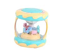 Yardwe Tambourin Carrousel Musical Amusant pour Garçon Fille Jouet Lumineux avec Images de Dessins Animés sans Piles Couleur Aléatoire