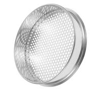 Yardwe Tamis à Sol Inoxydable pour Jardinage Extérieur, Tamis Rond 20 Cm avec Maille 4 Mm, Outil de Filtration de Terre pour Compost, Passage de Gravier et Préparation du Sol