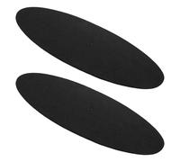 Yardwe Tapis pour Platine Vinyle Lot de 2 Tapis Antidérapants en Laine Noir 285 MM Rond Protection Disque Usage Domestique Salon et Décoration Vintage