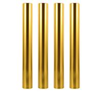 Yardwe Témoin de Course en Alliage D'aluminium pour Relais, Argenté | Surface Anodisée, Structure Cylindrique Équilibrée, Usage Scolaire et Entraînement D'équipe, aux Normes Officielles