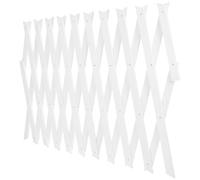 Yardwe Treillis Mural Extensible Panneau Ajustable et Montage Mural en Bois Blanc Gain de Place Assuré pour Plantes Grimpantes pour Intérieur et Extérieur