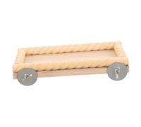 Yardwe Tremplin De Broyage des Griffes des Animaux De Compagnie Mangeoires pour Pinsons Perchoirs Hamac Millet pour Oiseaux Doublures pour Cages À Oiseaux Mangeoire pour Cage