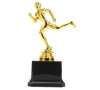 Yardwe Trophée de Course à Pied en Plastique Doré, Trophée Décoratif et Récompense de Compétition pour Cérémonie et Fête