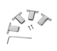Yardwe Verrou de Cordes pour Basse Sans Tête Cordes Argenté Blocage Indépendant pour Stabilité de Tension et des Accessoire de Remplacement pour Pont de Basse