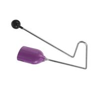 Yardwe Vibraslap Éliminant les Sons Étouffés Pourpre en Métal et Plastique, Design Portable Instrument de Percussion Moderne pour Fêtes et Débutants