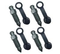 Yardwe Vis Purge Étrier Moto avec Bouchon Caoutchouc Kit pour Purgeur Frein Auto Protection Anti-poussière Acier Inoxydable et Caoutchouc Résistant Installation Facile