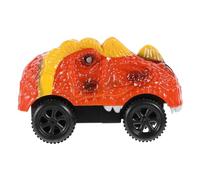 Yardwe Voiture Dinosaure Électrique Jouet sur Rail Lumineux Mini Voiture à Chenilles Piste de Course pour Garçon et Filles Jouet Éducatif 1 Set