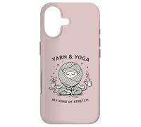 Yarn and Yoga My Kind of Stretch Knitter Hobby Craft Humour Coque pour iPhone 17