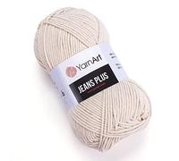Yarn Art Jeans Plus Pelote de laine 55 % coton 45 % polyacrylique, 100 g, 160 m - Poids du fil 4 : Pested-Aran (5)