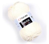Yarn Art Jeans Plus Yarn, 55% coton, 45% polyacrylique, 100 g, 160 m, poids du fil : 4 : peigné-Aran (3)