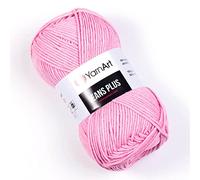 Yarn Art Jeans Plus Yarn, 55 % coton, 45 % polyacrylique, 100 g, 160 m, poids du fil : 4 : peigné-Aran (36)