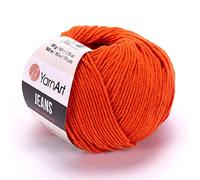 Yarn Art Pelote de fil en coton 45 % acrylique Jeans Sport Pelote de fil 50 g 174 m (85)