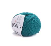 Yarn Art Yarnart Jeans Yarnart Pelote de fil de coton Amigurumi pour crochet, tricot, fil turc, 55 % coton, 45 % PAC (poliacrylique) Couleur (63)