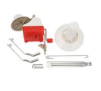 Yarn Ball Winder, Hand Operated Wool Winder Machine, Desktop Yarn Winder with Fixing Plate, Lightweight Plastic String Winding Tool for Knitting and Crocheting