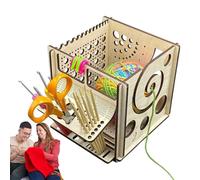 Yarn Bowls for Crocheting - Wooden Yarn Holder Dispenser for Crocheting | Craft Knitting Bowl with Crochet Accessories Organizer | Wooden Crochet Bowls | Holder Accessories