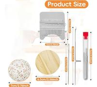 Yarn Craft Kit - Compact Home Sewing Kit with Crochet Hooks, Thread Mending Embroidery Set for Men Women Beginners, Quick Patch Repair Making Creative Projects, Ideal for Hobbyists Crafters Enthusiast