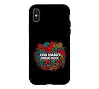 Yarn Hoarder Chaos Mode Funny Knitting Crochet Coque pour iPhone X/XS
