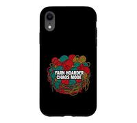 Yarn Hoarder Chaos Mode Funny Knitting Crochet Coque pour iPhone XR