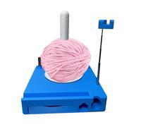 Yarn Holder Box, Spinner Yarn Ball Organizer, Crochet Storage, Easy Access Design, Durabless Construction Knitting and Crochet Projects, Portable and Compact, for Home Crafting, Pink White Blue