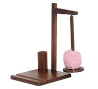 Yarn Holder - Wooden Yarn Spinner | Wooden Yarn Rack | Large Wool Holders When Crocheting And Knitting | Magnetic Knitting Yarn Distributeur with Phone Holder for Handicrafts Hats Yarn Winder