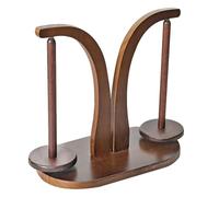 Yarn Holder - Yarn Holder for Crochet | Wooden Yarn Holder | Rotating Magnetic Wooden Yarn Holder | Double Yarn Ball Holder Stand Wool Holders When Crocheting | Portable Yarn Holder for Knitting Lover