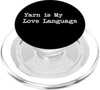 Yarn is My Love Language Citations drôles de fil PopSockets PopGrip pour MagSafe
