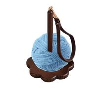 Yarn Knitting Spinner Holder, Wood Yarn Spinners, Handmade Yarn Holder, Knitting Accessories for Home, Crocheting Yarn Holders, Portable Yarn Spinner 7,68 x 5,12 inches for Home, Outdoor or Travel