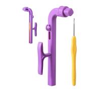 Yarn Tensioner for Crochet - Ergonomic Ring with Crochet Hook, Reliable Thread Control Device, Hand Fatigue Reducer, Practical Craft Helper, Art Project Accessory for Ladies and Crafters, 17x6.4cm