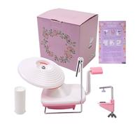 Yarn Winder, Manual Wool Winder, Quick Installation, Neat Yarn Cake Maker, Smooth Rotating Design, Easy-Clamp Base for Knitting Enthusiasts Weaving Supplies Crafting Projects