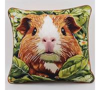 YarnAdventures animal Kit Crochet de Verrouillage Tapis DIY Broderie,Hamster mignon,Taie d'oreiller Coussins Tapis Kits,Crochet pour Enfants Adultes Débutants,43x43cm