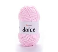 Yarnart Dolce Yarn by yarnart - Pelote de fil chenille doux en velours super volumineux pour couverture, amigurumi, fil à crochet, 100 g (3,53 oz) 131 m (796)