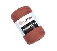 YarnArt Fil à 80 % coton pour macramé, loisirs créatifs, tricot et crochet, pour loisirs créatifs, 250 g, 246 m x 80 % coton, poids moyen (785-terre cuite)