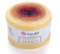 YarnArt Flowers Alpaga 20 % alpaga 80 % acrylique Poids 250 g Longueur 900 m Multicolore Arc-en-ciel Fil d'hiver Poids 2 Sport (418)