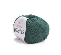 YarnArt Jeans Fil léger pour amigurumi, crochet et tricot, 55 % coton, 45 % acrylique, matériau artisanal turc doux pour loisirs créatifs, poupées, jouets, projets d’articles de bébé, (Couleur 92)