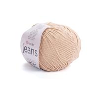 YarnArt Jeans Fil turc doux en coton mélangé pour amigurumi, crochet et tricot, 55 % coton, 45 % polyacrylique, parfait pour les projets faits main (Couleur 7)