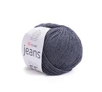 Yarn Art YarnArt Jeans Sport Pelote de fil à tricoter doux en coton amigurumi 55 % coton, 45 % acrylique, 50 g, 150 m