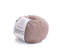 YarnArt Jeans Fil turc doux en coton mélangé pour amigurumi, crochet et tricot, 55 % coton, 45 % polyacrylique, parfait pour les projets faits main (Couleur 71)