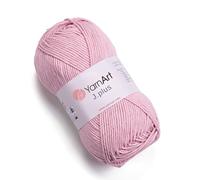 YarnArt Jeans Plus Fil en coton mélangé pour tricot et crochet, doux pour bébé, 55 % coton et 45 % acrylique, 100 g, 160 m, poids du fil : 4, 1 pelote (83)
