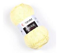 YarnArt Jeans Plus Fil en coton mélangé pour tricot et crochet, doux pour bébé, 55 % coton et 45 % acrylique, 100 g, 160 m, poids du fil : 4, 1 pelote (67)