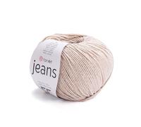 YarnArt Jeans Sport Pelote de fil à tricoter doux en coton amigurumi 55 % coton, 45 % acrylique, 50 g, 150 m