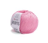 YarnArt Jeans Sport Fil 55% coton 45% acrylique, 1 écheveau/pelote de 50 g 160 m, fil de coton doux pour amigurumi (Couleur 78)